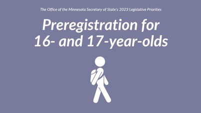 Preregistration for 16- and 17-year-olds