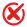 Red x