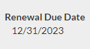 Renewal Date