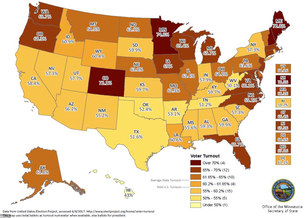 us turnout 2016 map