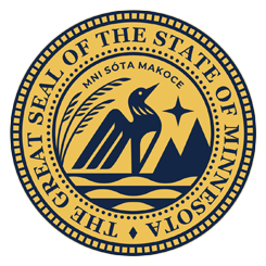 Yellow and blue MN State Seal